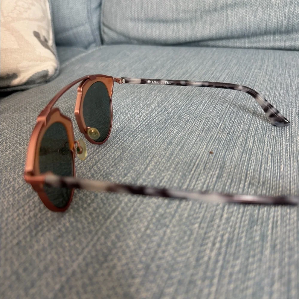 Christian Dior SoReal Rose Gold Mirrored Round Sunglasses - Picture 6 of 12